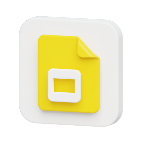 Free Google Slides Logo  3D Icon