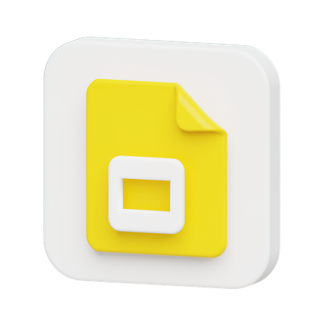 Free Google Slides Logo  3D Illustration