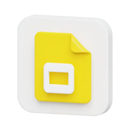 Free Google Slides Logo  3D Illustration