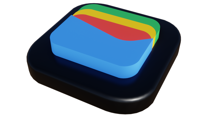 Free Google Wallet  3D Icon