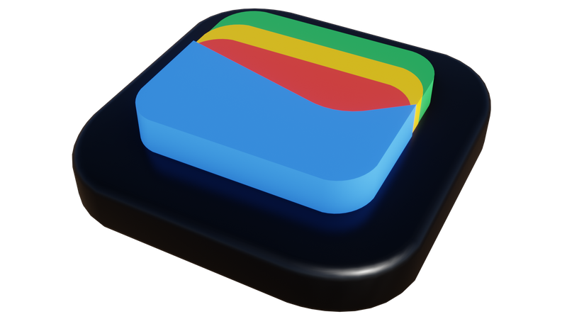 Free Google Wallet  3D Icon