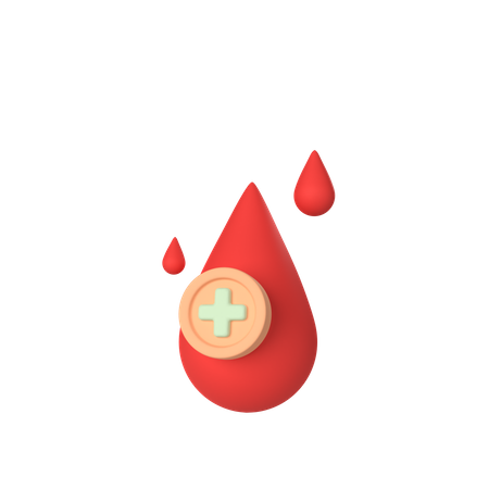 Free Gota de sangre  3D Icon