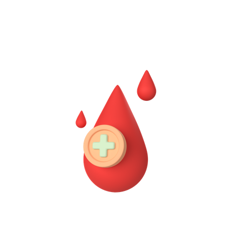 Free Gota de sangue  3D Icon