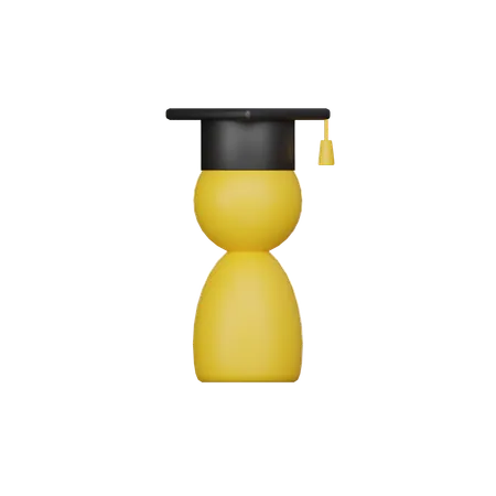 Free Graduado  3D Icon