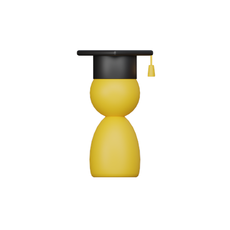 Free Graduate  3D Icon