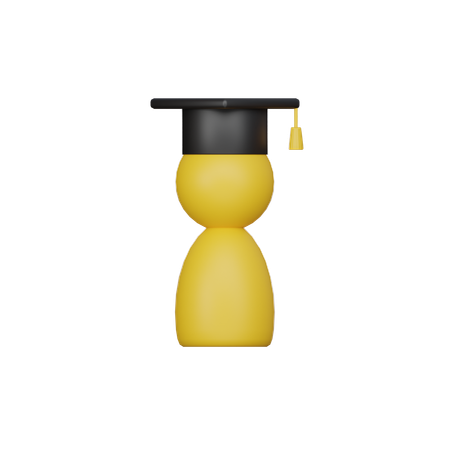 Free Graduate  3D Icon