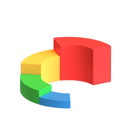 Free Gráfico circular  3D Icon