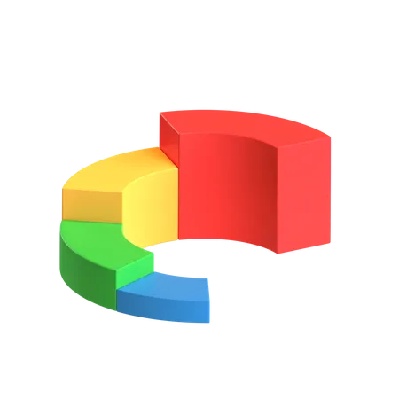 Free Gráfico circular  3D Icon