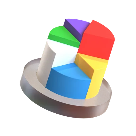 Free Gráfico circular  3D Icon