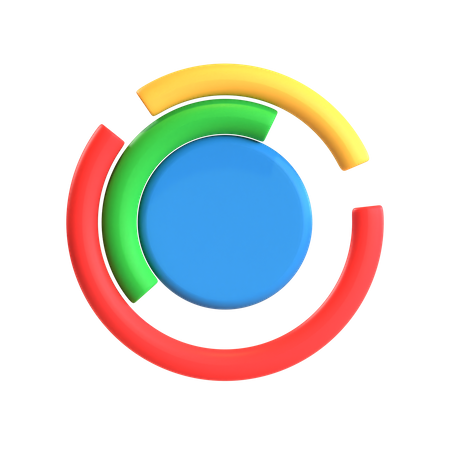 Free Gráfico circular  3D Icon