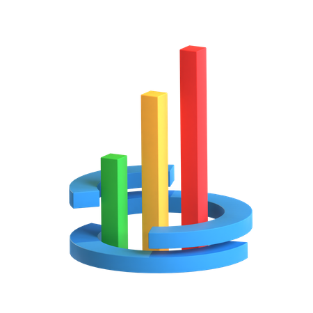 Free Gráfico de barras  3D Icon