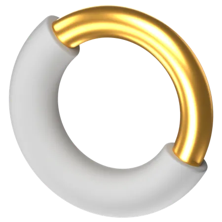 Free Gráfico de rosca  3D Icon