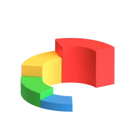 Free Gráfico de pizza  3D Icon