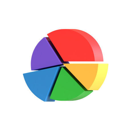 Free Gráfico de pizza  3D Icon