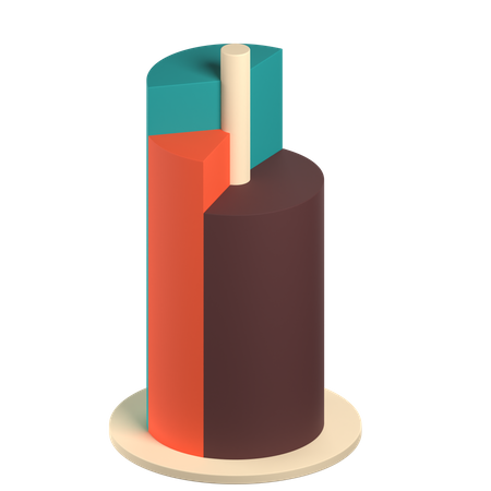 Free Gráfico de pizza  3D Icon