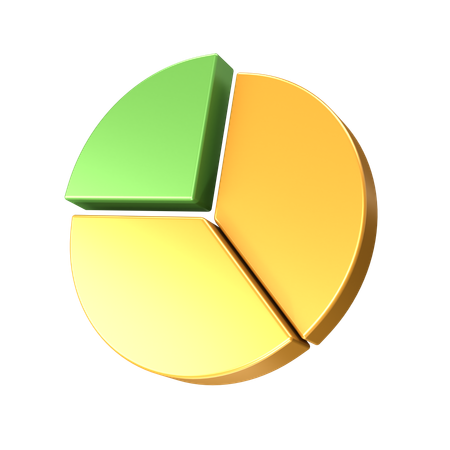 Free Gráfico de pizza  3D Icon