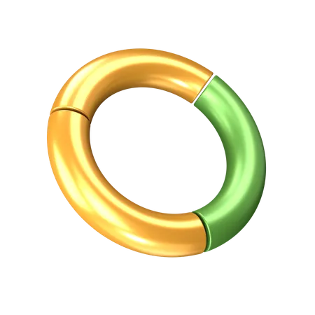 Free Gráfico de anillos  3D Icon