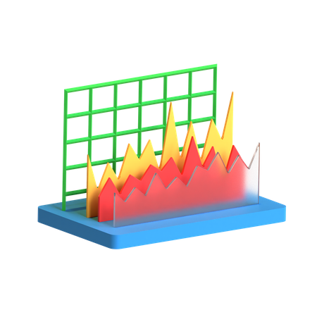 Free Gráfico de tendencia  3D Icon