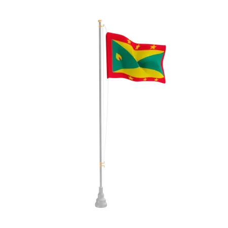 Free Grenada  3D Flag