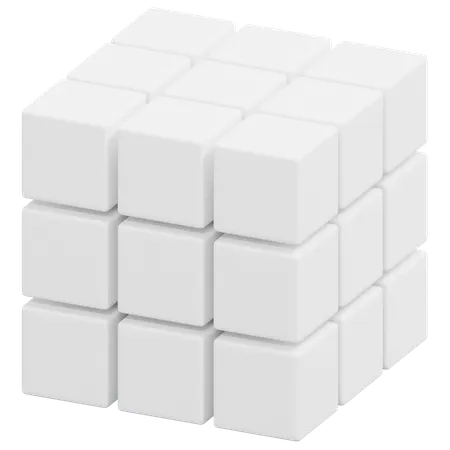 Free Grid Cube Matrix  3D Icon