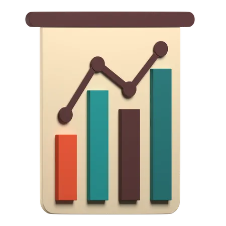 Free Growth Analytics  3D Icon