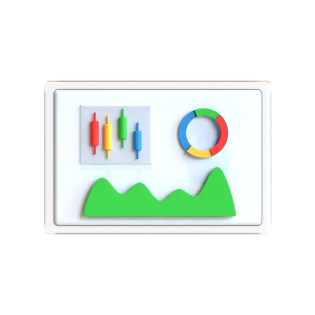 Free Growth Chart  3D Icon