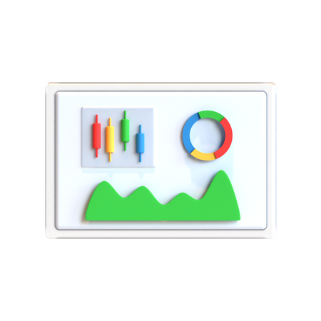 Free Growth Chart  3D Icon