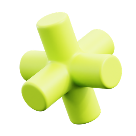 Free Grüne Röhre abstrakte Formen  3D Icon