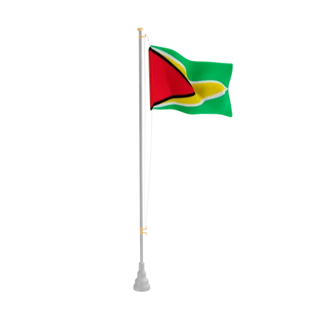 Free Guiana  3D Flag
