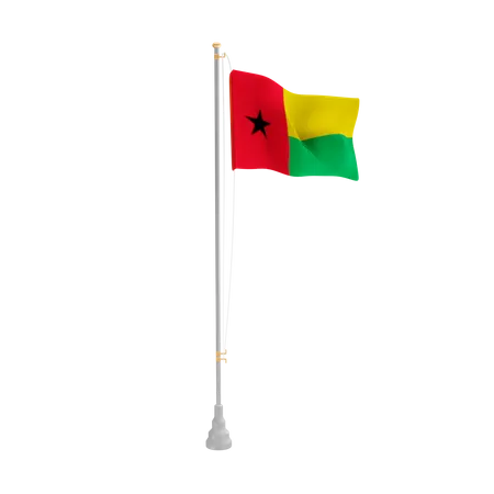 Free Guiné-Bissau  3D Flag