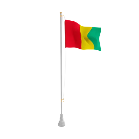 Free Guinea  3D Flag