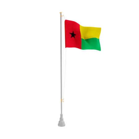 Free Guinea-Bissau  3D Flag