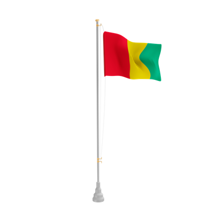 Free Guinée  3D Flag