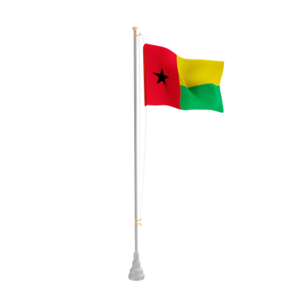 Free Guinée-Bissau  3D Flag