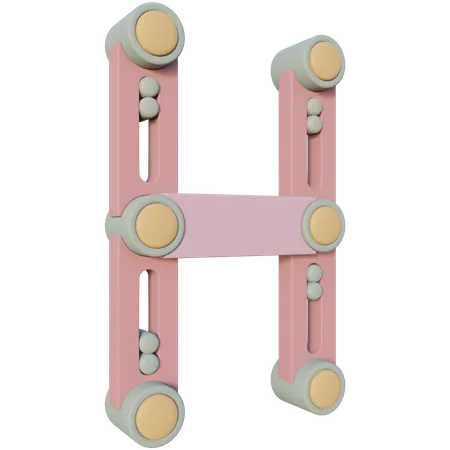 Free H alfabeto  3D Icon