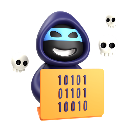 Free Hacker  3D Icon
