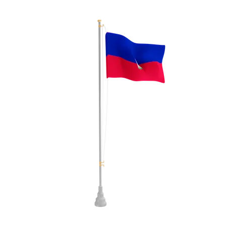 Free Haiti  3D Flag