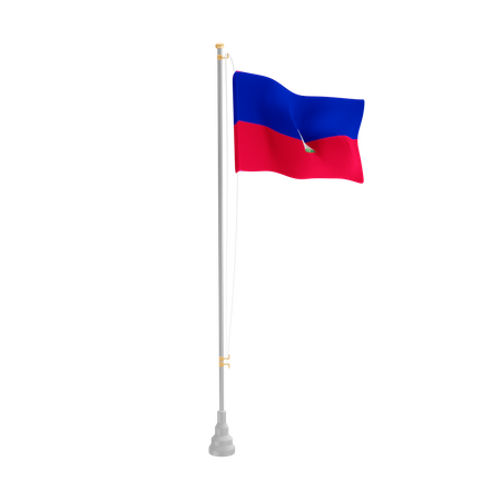 Free Haiti  3D Flag