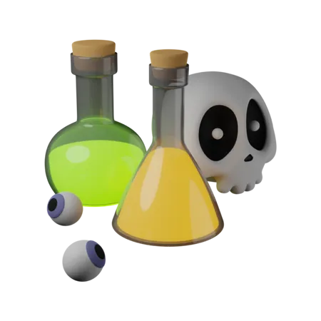 Free Halloween Chemical  3D Icon