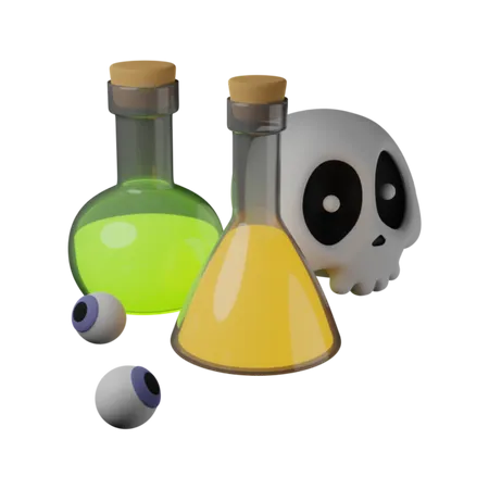 Free Halloween-Chemikalie  3D Icon