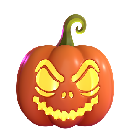 Free Halloween Pumpkin  3D Icon