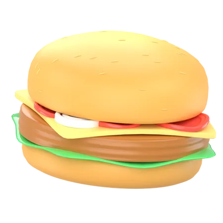 Free Hamburguesa  3D Icon