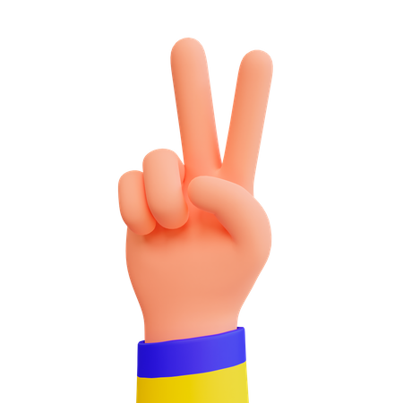 Free Hand symbol of peace  3D Icon