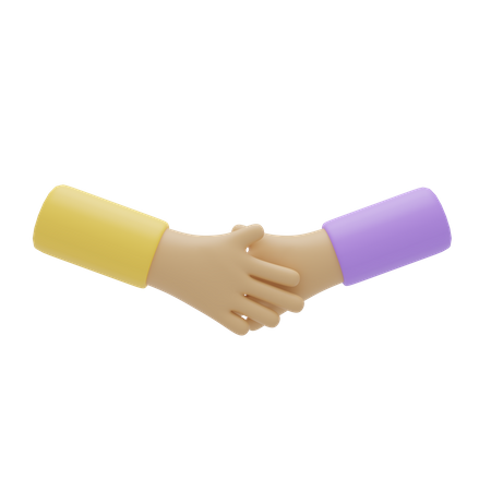 Free Handshake Hand Gesture  3D Icon