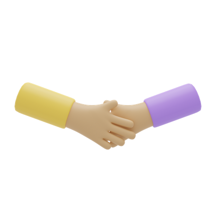 Free Handshake Hand Gesture 3D Illustration