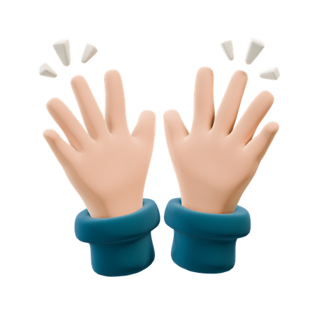 Free Happy Hand Gesture  3D Icon
