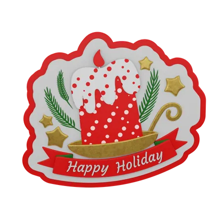 Free Happy Holiday 3D Illustration