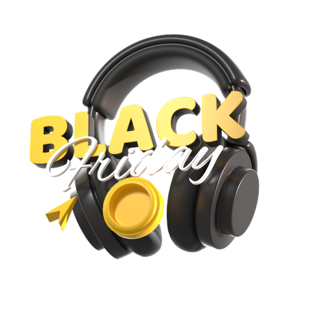 Free Headphones For Black Friday  3D Icon