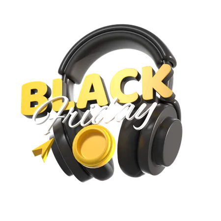 Free Headphones For Black Friday  3D Icon