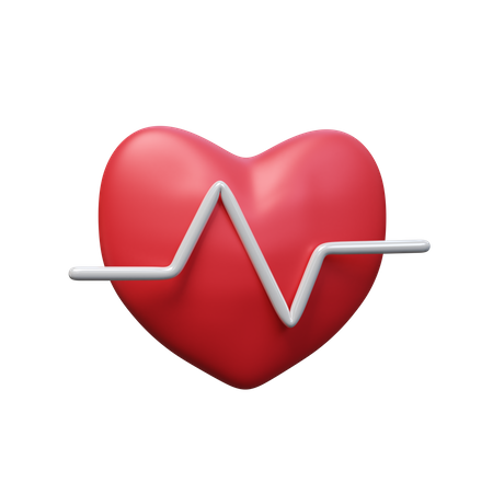 Free Heart Beat  3D Icon